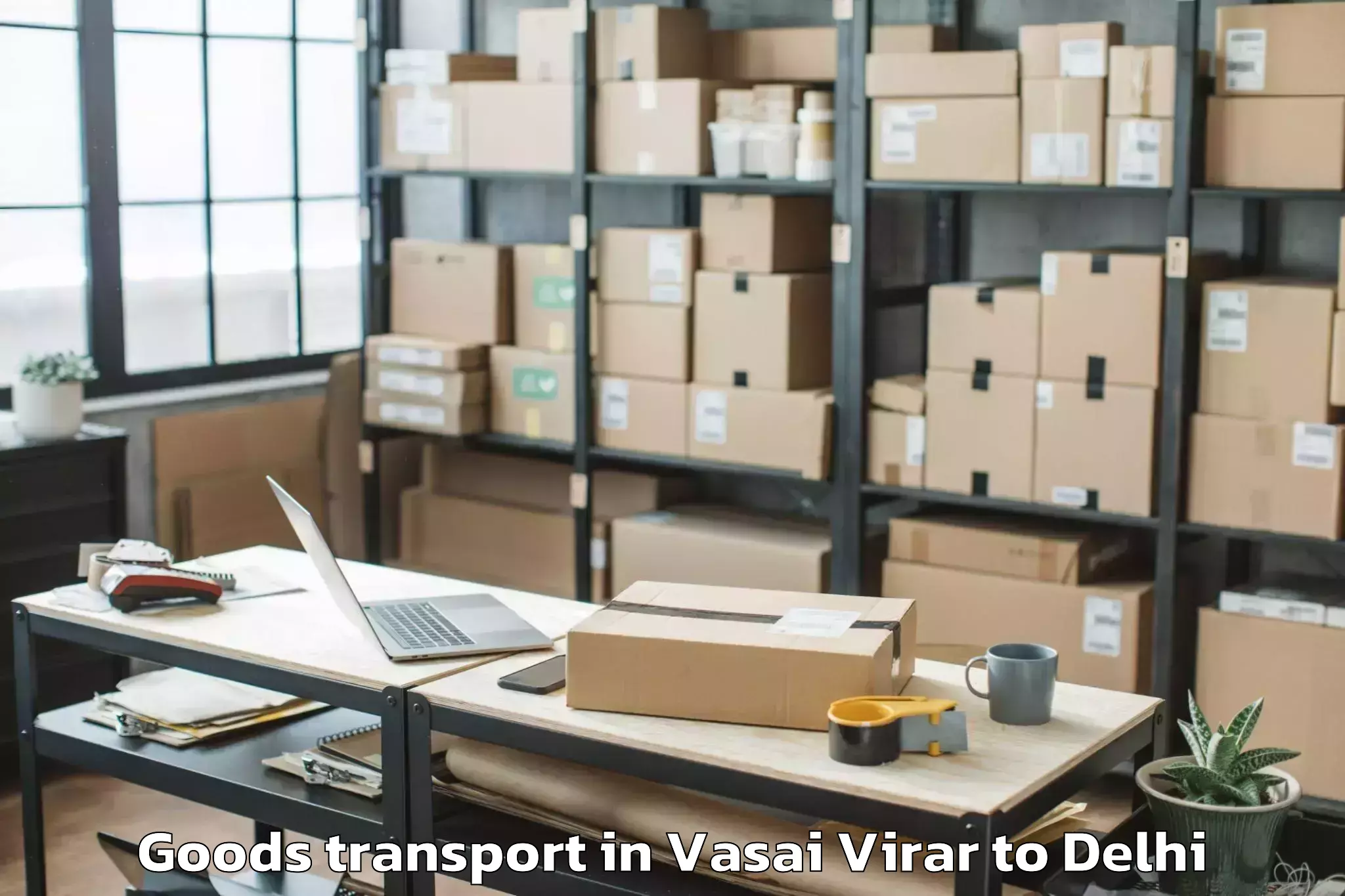 Leading Vasai Virar to Ashok Vihar Goods Transport Provider